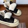 2025 New Fleece-Lined High-Top Shoes: Warm, Versatile Autumn/Winter Footwear for Women and Men.