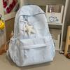Schoolbag Japanese ins high value fresh simple backpack junior high school student schoolbag women travel lightweight versatile backpack