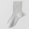 Female Summer Thin Pure Color Sweat Absorbing Breathable Boneless Loose Tube Cotton Socks