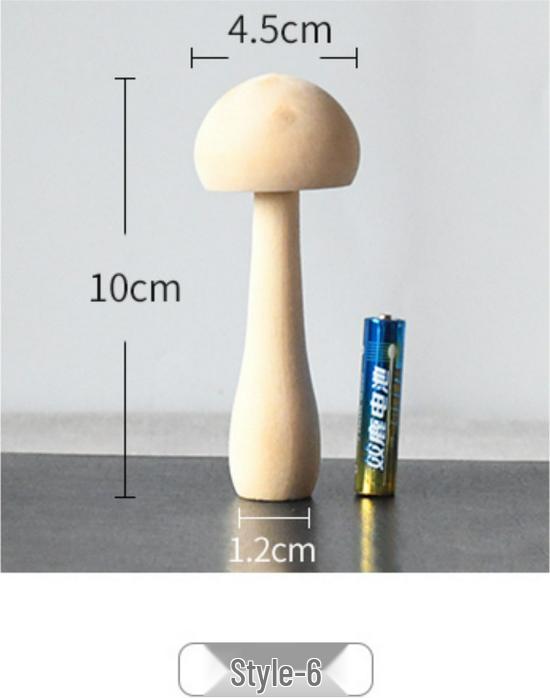 DIY Holzmalset Pilze für Kinder: Handgefertigte geschnitzte Ornamente und Zuchtbox
