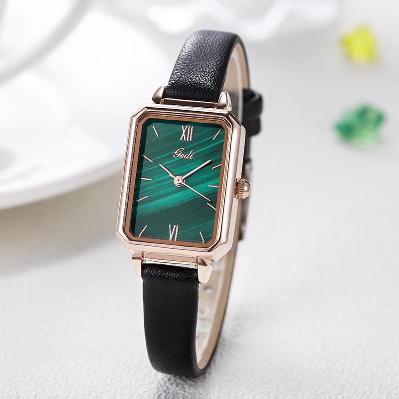 British Fashion Malachite Textured Student Watch Waterproof Quartz Ladies Watch