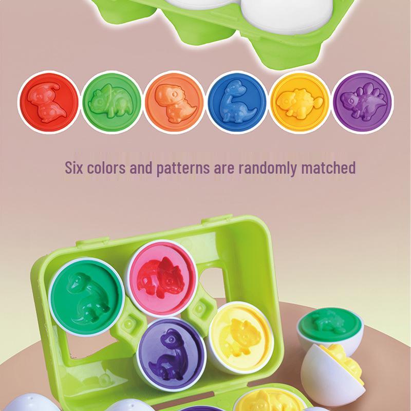 Cross-Border Baby Smart Egg Puzzle: Dinosaur Shape & Color Matching Educational Toy