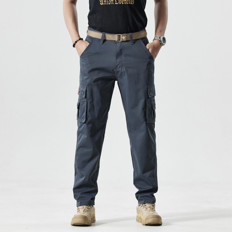 

Men s Slim Fit Straight Leg Cargo Pants - Versatile Multi-Pocket Casual Wear 30