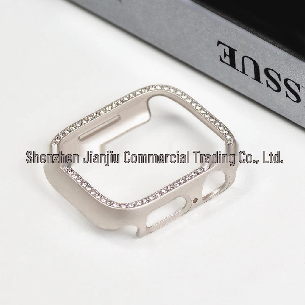 Koperta 46 mm z diamentami do zegarka Apple Watch Series 3-10