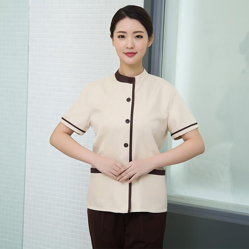 Women's Short Sleeve Cleaning Work Uniform Set