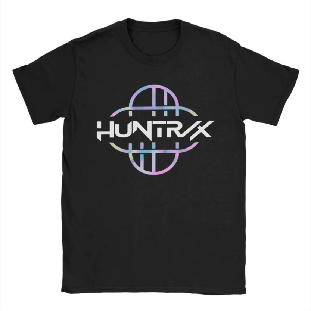 

K POP Demon Hunters Logo T-Shirt for Women HUNTRIX Casual Pure Tees O Neck Short Sleeve T Shirts Adult Clothing XXXXXL чорний