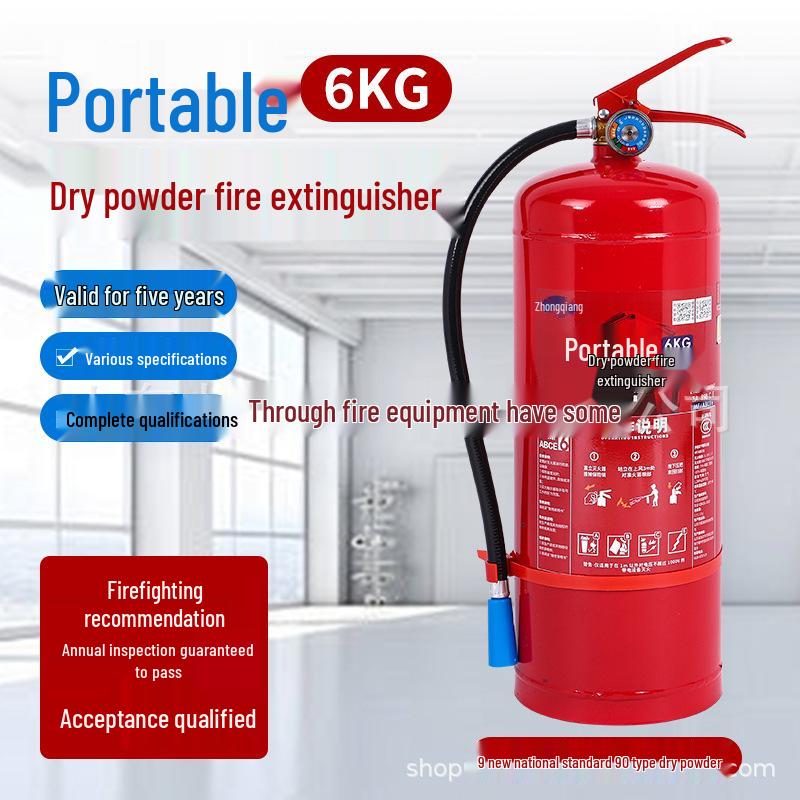 4kg Portable Dry Powder Fire Extinguisher for Factory and Shop Use