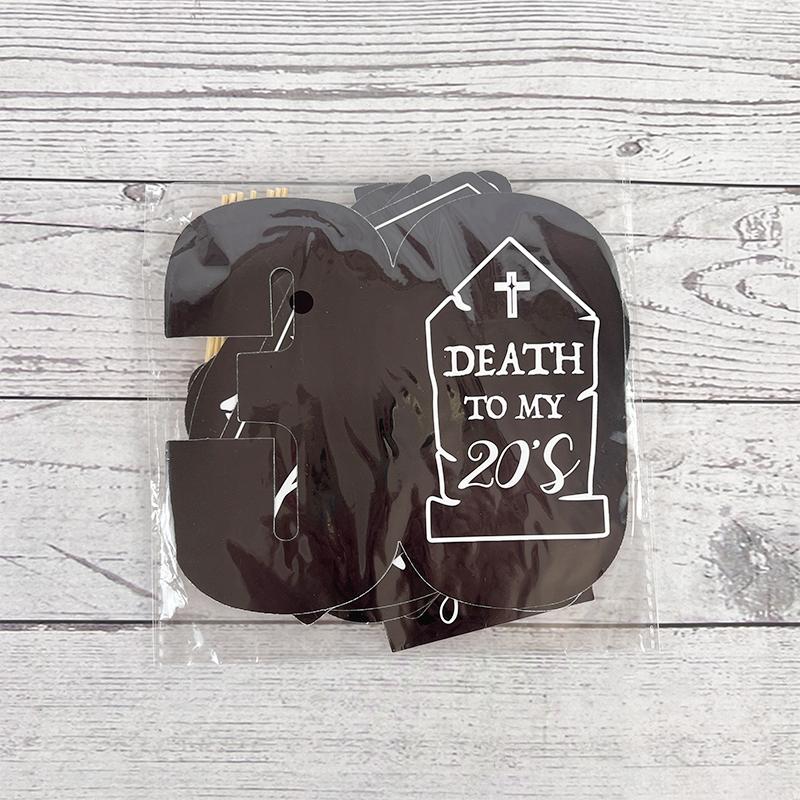 Dekoration zum 30. Geburtstag, Fotoautomaten-Requisiten, „Death to My 20s“, „Rip To My Youth“, Party-Zubehör für Erwachsene, „Death to my twenties“