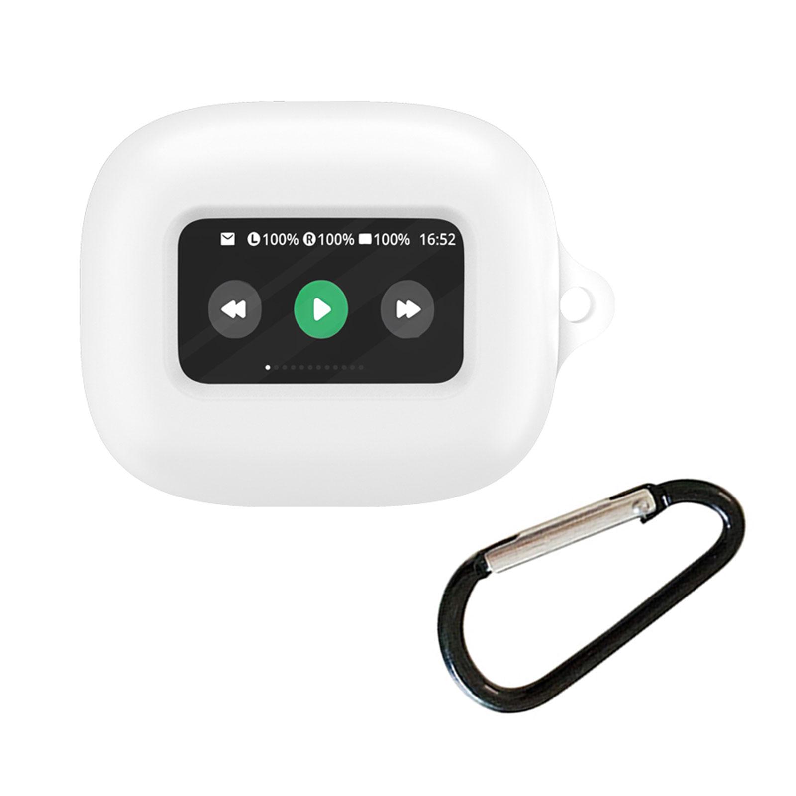 

М’який силіконовий захисний чохол для бездротових навушників JBL Live Beam 3, ударостійкий портативний чохол білий