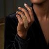 Statement Long Chain Tassel Rings 18K Gold Silver Plated Stainless Steel Metal Finger Ring for Women Punk Fashion Jewelry Gifts