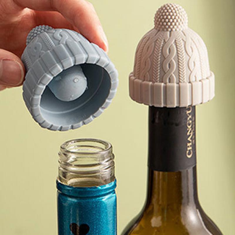 Christmas Hat Shape Bottle Caps Beer Beverage Cover Soda Leak Closures Household Fresh Saver Stopper Kitchen Bar Accessories