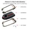 Interior Mouldings Zinc Alloy Car Key Case Cover Shell Fob For BMW i7 X7 G07 LCI iX I20 X1 U11 7 Series G70 G09 XM U06 G81 M3 20