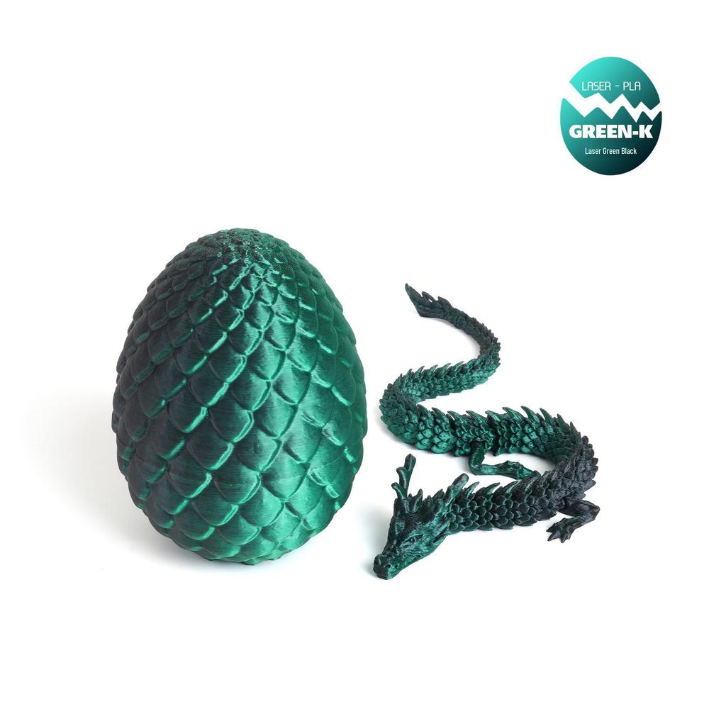 Colorful 3D Chinese Dragon Egg Ornaments - Trendy Decorative Gift & Toy