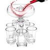 6 Shot Glass Dispenser And Holder Multiple Shot Pourer Acrylic For Cocktail Wine Party Drink Dispenser For Filling Liquids Drink
