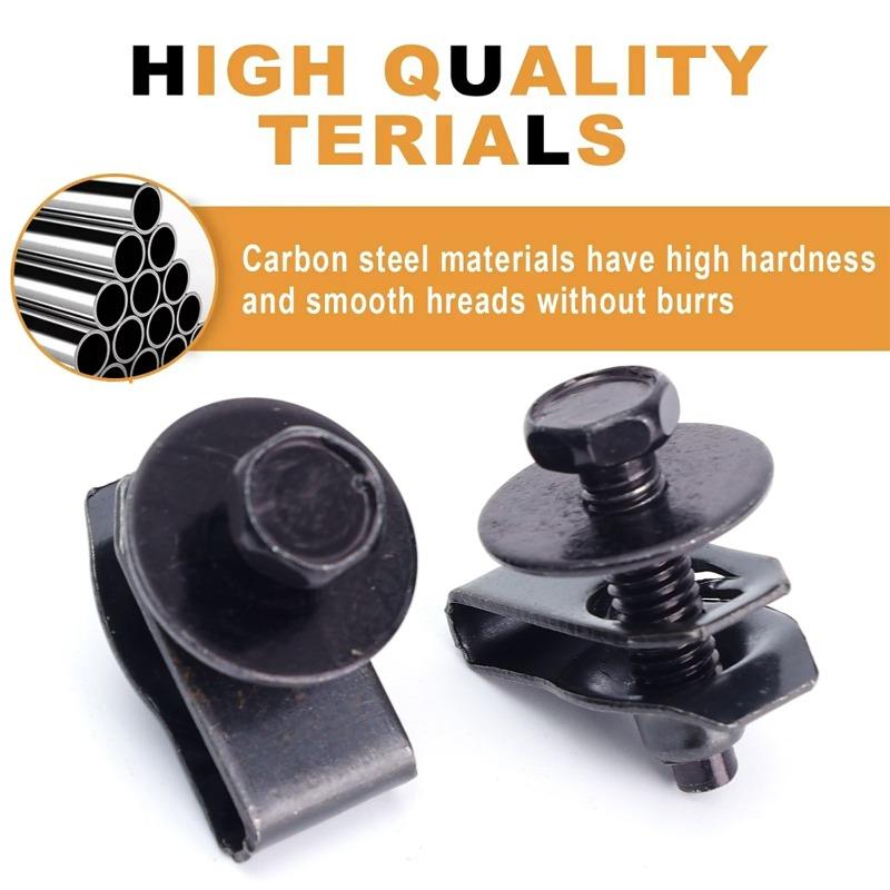 Tornillos para Cubierta Inferior de Coche Perno Hexagonal M6 con Arandela Clip Retenedor para Protector de Carter Guardabarros Panel de Parachoques Sujetador