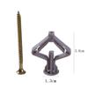 50/100Pcs Plastic Toggle Anchor With M4 Screw Curtain Gypsum Board Hollow Wall Pipe Plug Aircraft Expansion Anchor Bolt Accessor