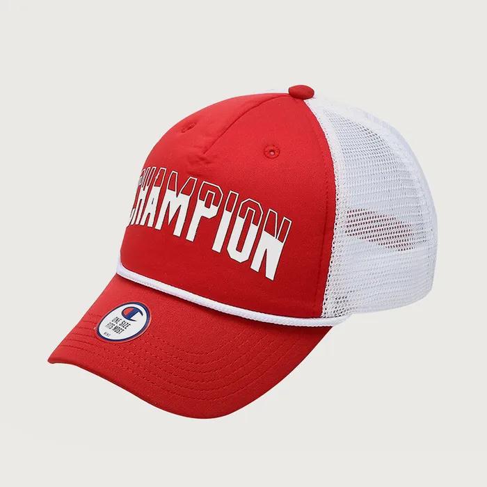5-Panel Trucker Ball Cap Normal Red