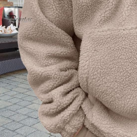 Winter-Kapuzenpullover für Herren mit großer Fronttasche, doppelseitiger Flanell-Kragen mit halbem Reißverschluss, lockeres Thermo-Oberteil mit langen Ärmeln und elastischen Bündchen, lässiger Hoodie für den Alltag