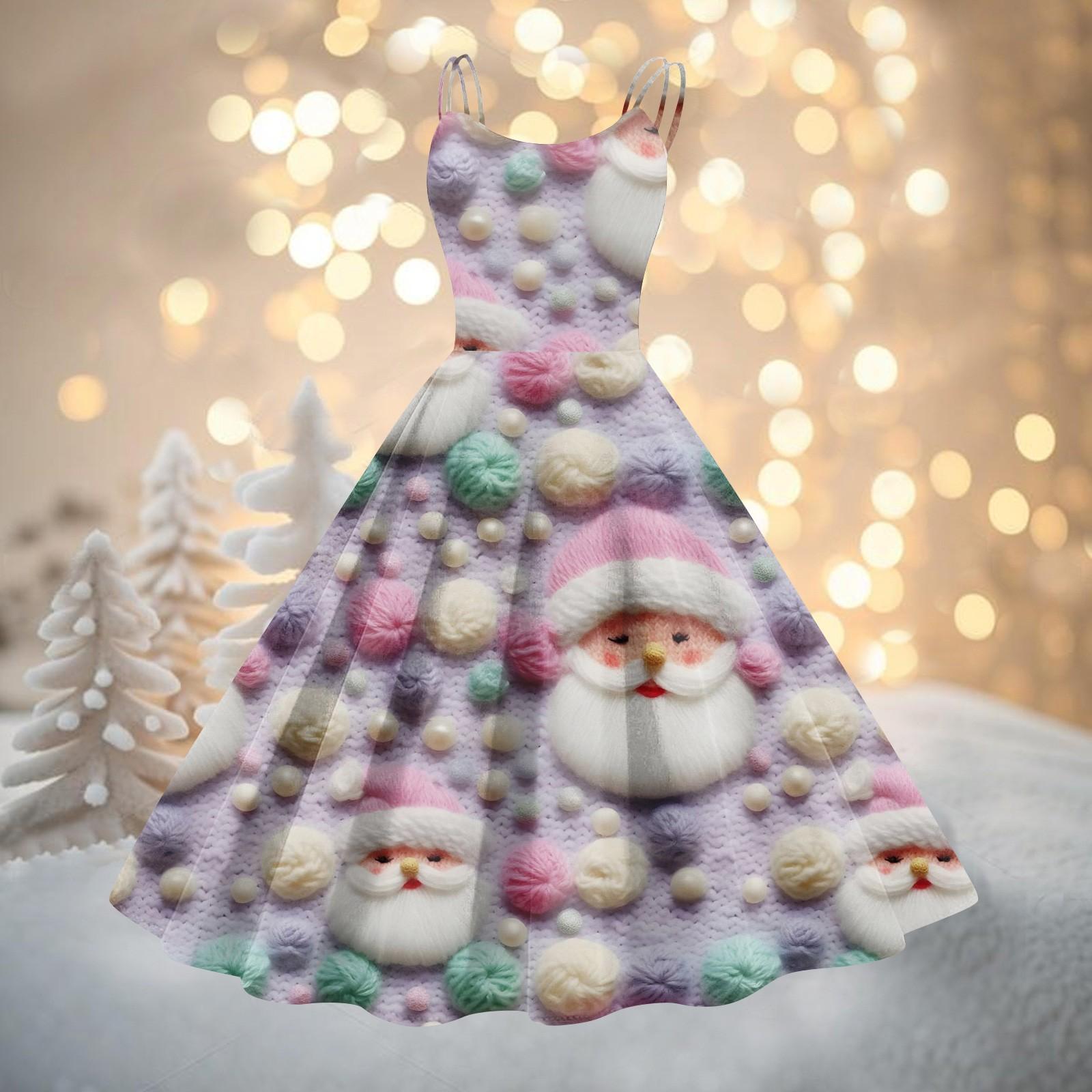 

Женское модное сексуальное коктейльное платье без бретелек с рождественским принтом в стиле панк, винтажное платье. M