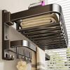 Bathroom Electric Bath Towel Carbon Fiber Warmer Heating Towel Rack Intelligent Constant Temperature Towel Dryer Shelf