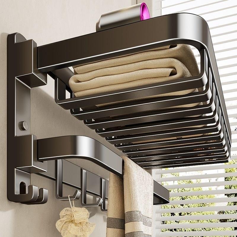 Bathroom Electric Bath Towel Carbon Fiber Warmer Heating Towel Rack Intelligent Constant Temperature Towel Dryer Shelf