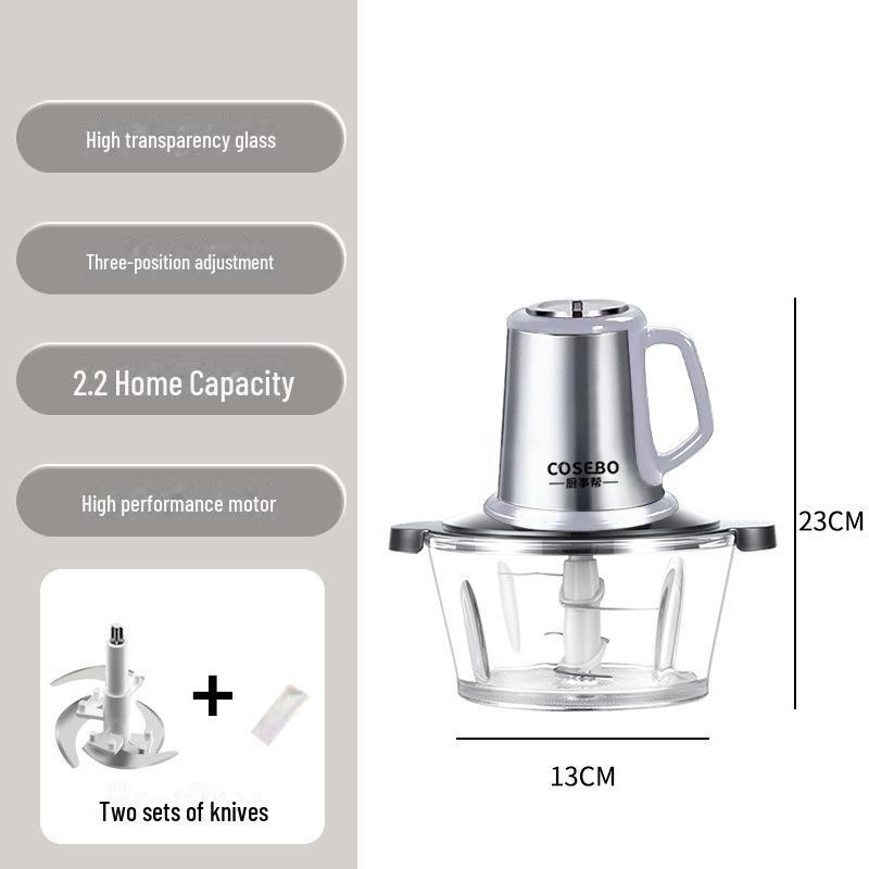 

Високопотужна німецька скляна чаша м ясорубка та машина для начинки часником 1 Set of Blades / No Spare [Not Recommended]