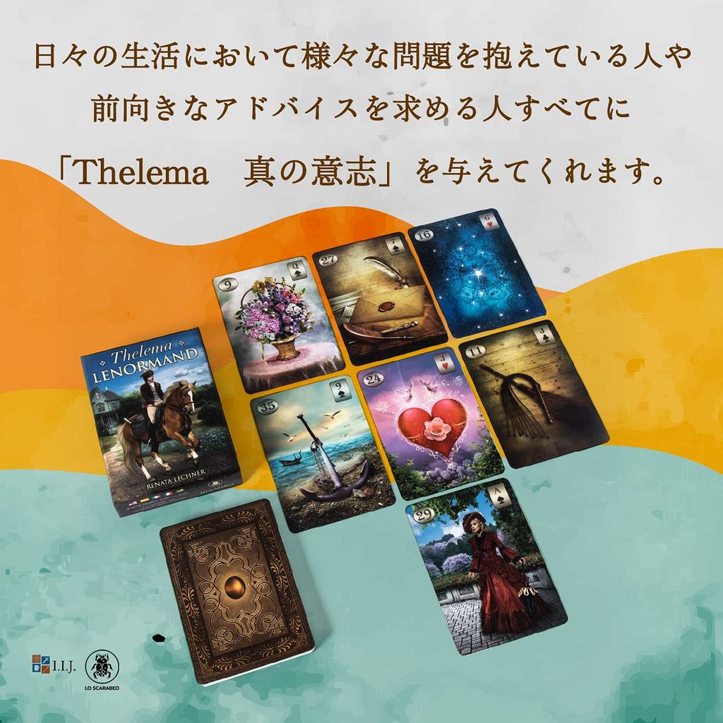 Lenormand Thelema Lenormand Orakel Glück mit Japanischen Authentischen I.I.J Karten, Karten, Legen, Anleitungen,