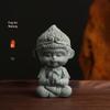 Wukong Blue Sand Sculpture: Multi-Functional Brush Holder & Creative Paperweight Ornament