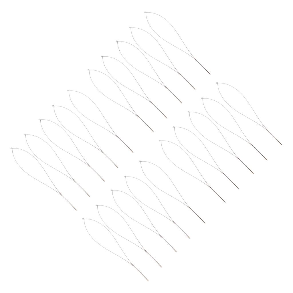 20Pcs Beading Needles Flexible Middle Open Large Eye Hand Threading Beading Needles Set 10.5cm