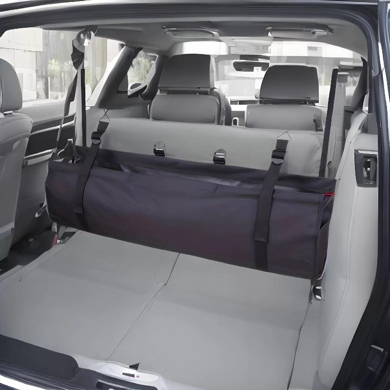 Anti-Scratch Car Trunk Organizer High Capacity Adjustable Backseat Storage Holder for Van SUV Daily Commute