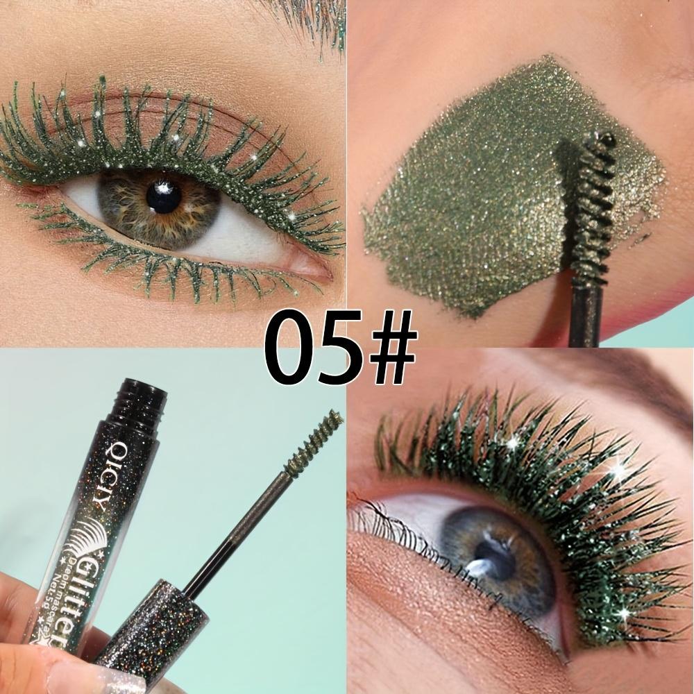 Funkelnder Metallischer Mascara Langanhaltend & Wischfest Glitzerndes Volumen & Lifting mit Metall-Bürstenkopf Make-up Geschenk für Party, Täglichen Gebrauch