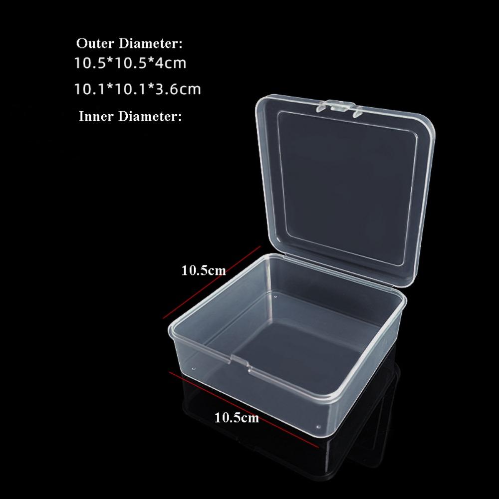 Square Jewelry Beads Container Plastic Sundries Organizer Small Items Case  Packing Boxes