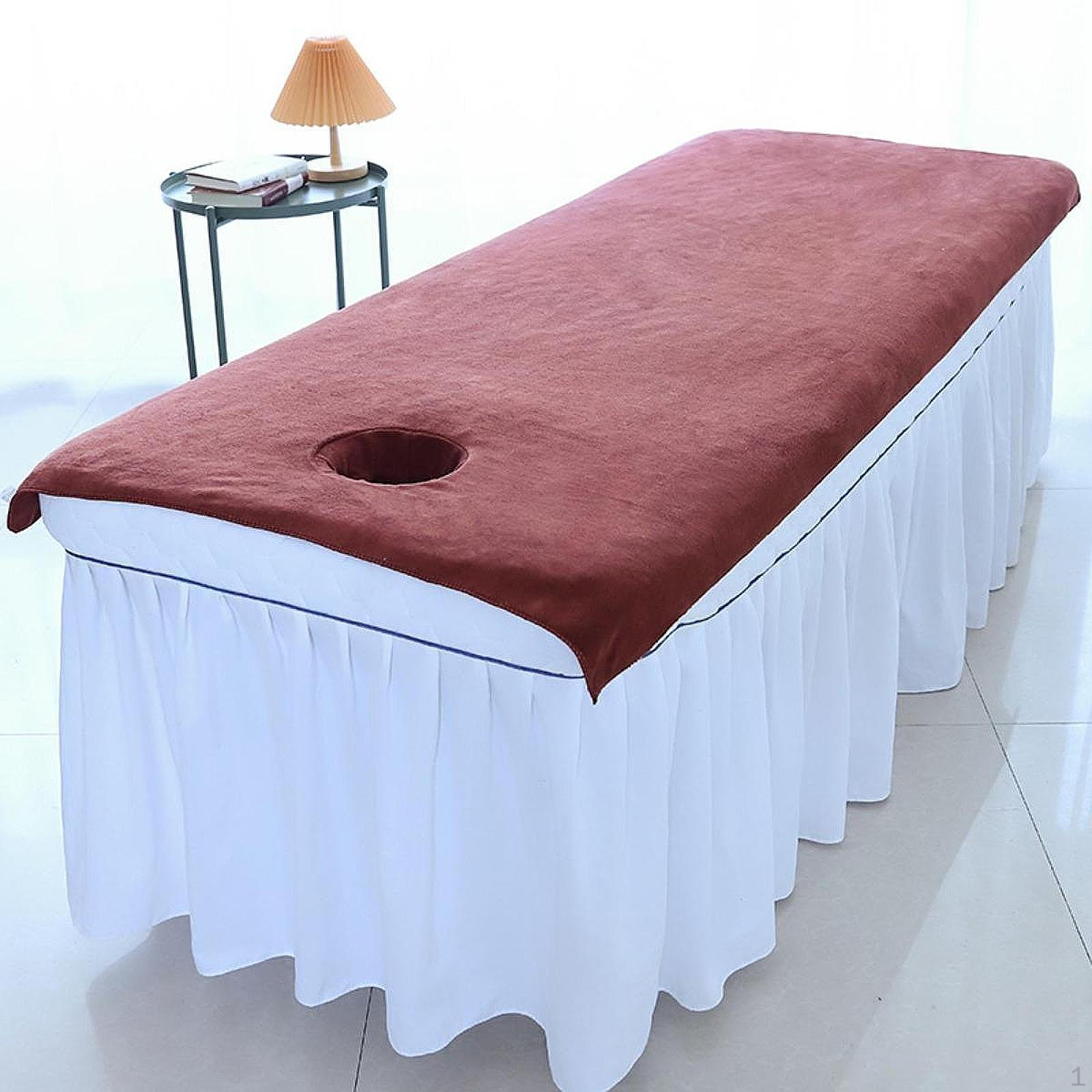 Простыня для массажа с резинкой и отверстием для отдыха лица в салонах красоты 100x200cm