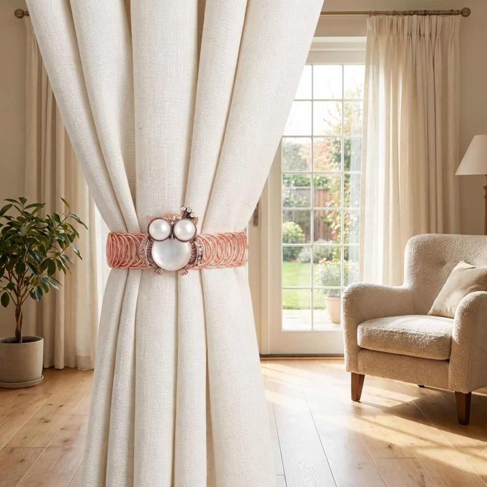 Luxury Bee Curtain Straps Clips Metal Curtain Holdbacks Spring-Loaded Curtain Tieback  Dining Room