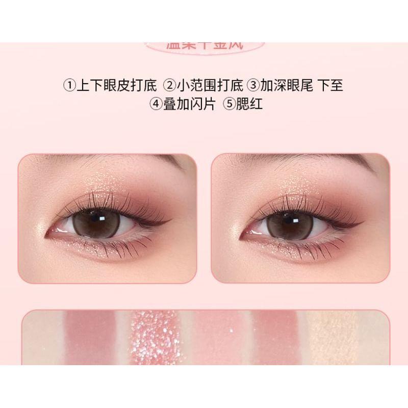 GELLA'S - Fresh Oxygen Light Tone 5-Color Eyeshadow Palette - 3 Types