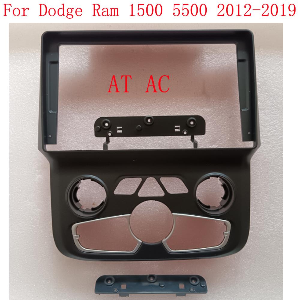 Car Radio Fascia Frame For Dodge Ram 1500 5500 2012- 9 Inch 2DIN Stereo Panel Wiring Harness Power Cord Cable Canbus Decoder