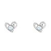 Ear Clip Heart-shaped Earrings Without Ear Holes