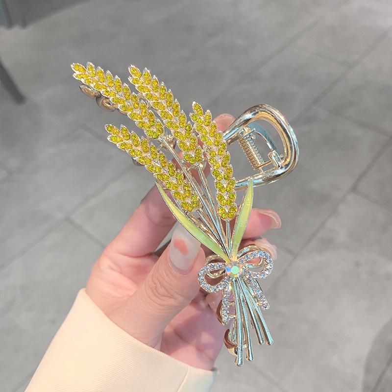

2022 Large Barley Wheat Ear Hair Claw Clip for Women