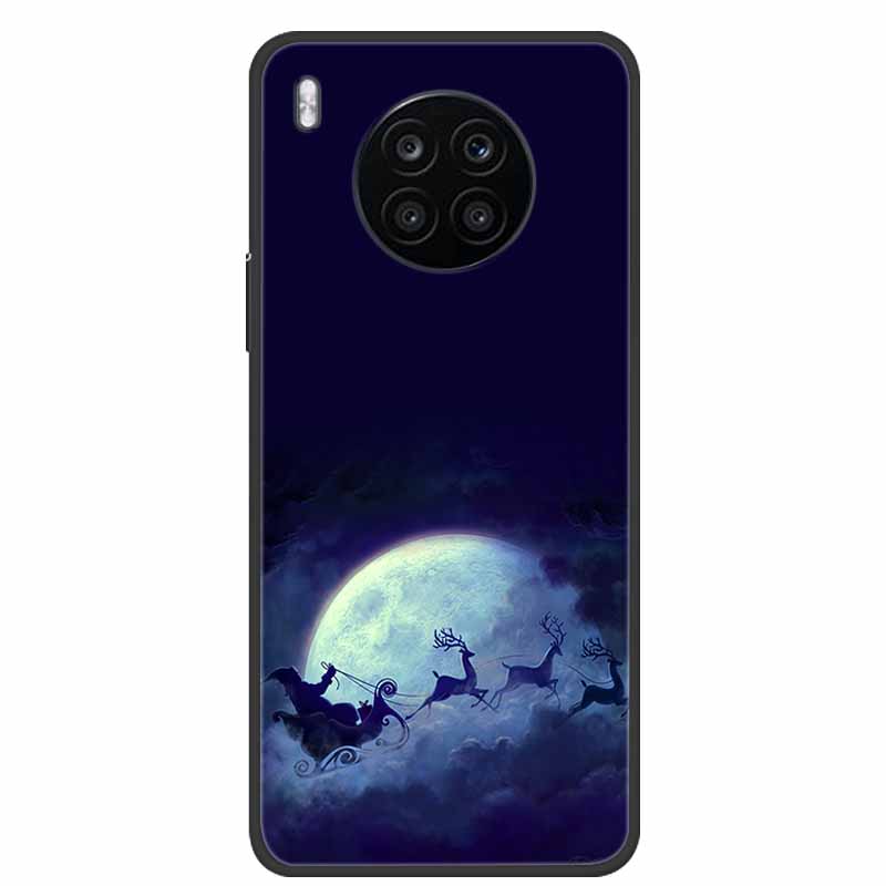 

For Huawei Honor 50 Lite Case Nova 8i Christmas Silicone Soft TPU Cover for Huawei Mate 50 Pro 50E Coque Honor50 New Year Gift Mate 50E