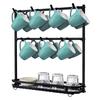 Elegant Countertops Coffee Cup Stand with 2 Tiers and 14 Hanging Hook for Mugs Kitchen or Teas/Coffee