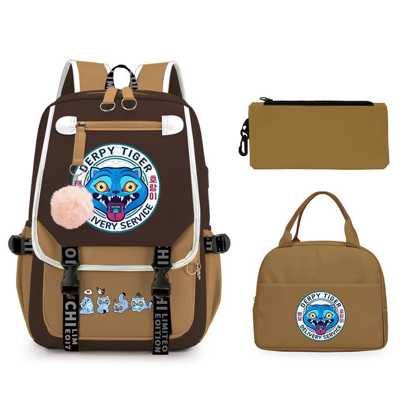Animation Cartoon Peripheral Printing Children'S Backpack Male And Female Versatile Large-Capacity Student Schoolbag