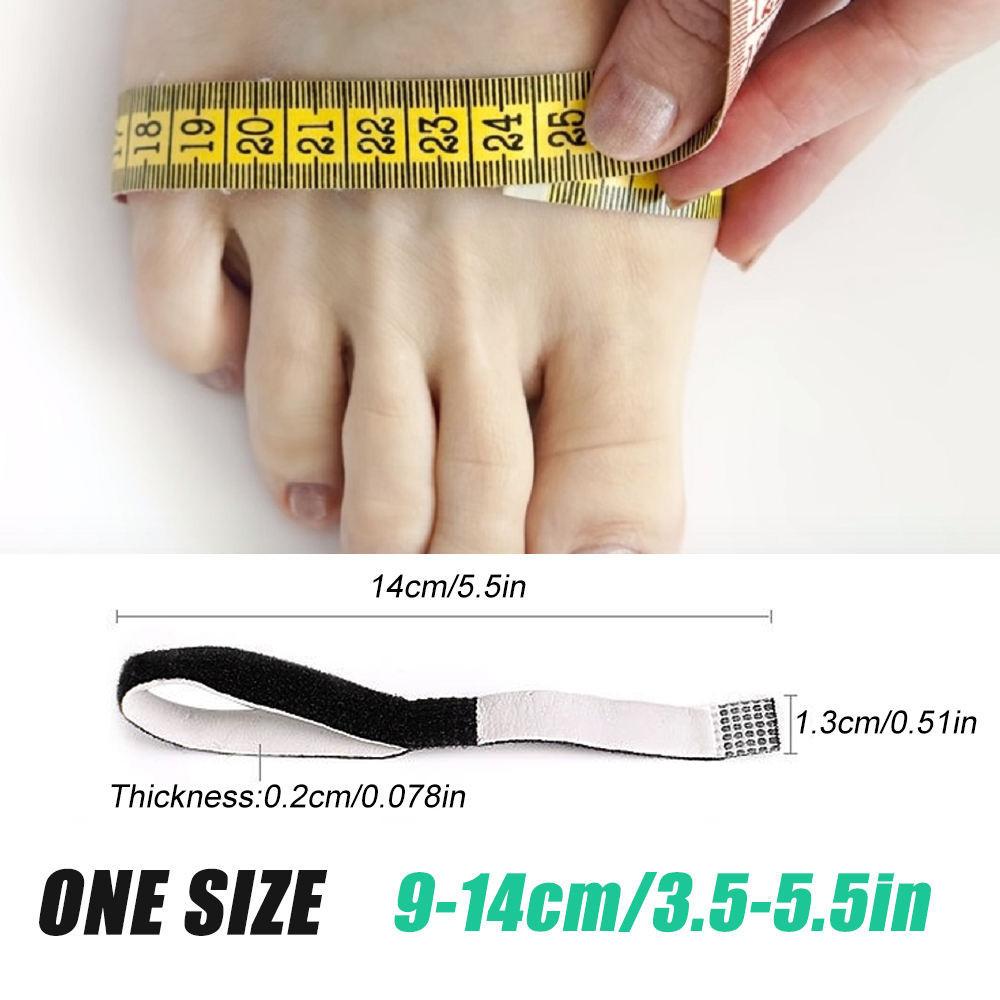 10Pcs Fabric Hammer Toe Corrector, Reusable Broken Toe Protectors Buddy Taped Wraps, Toe Splint for Broken Toe, Crooked Toes