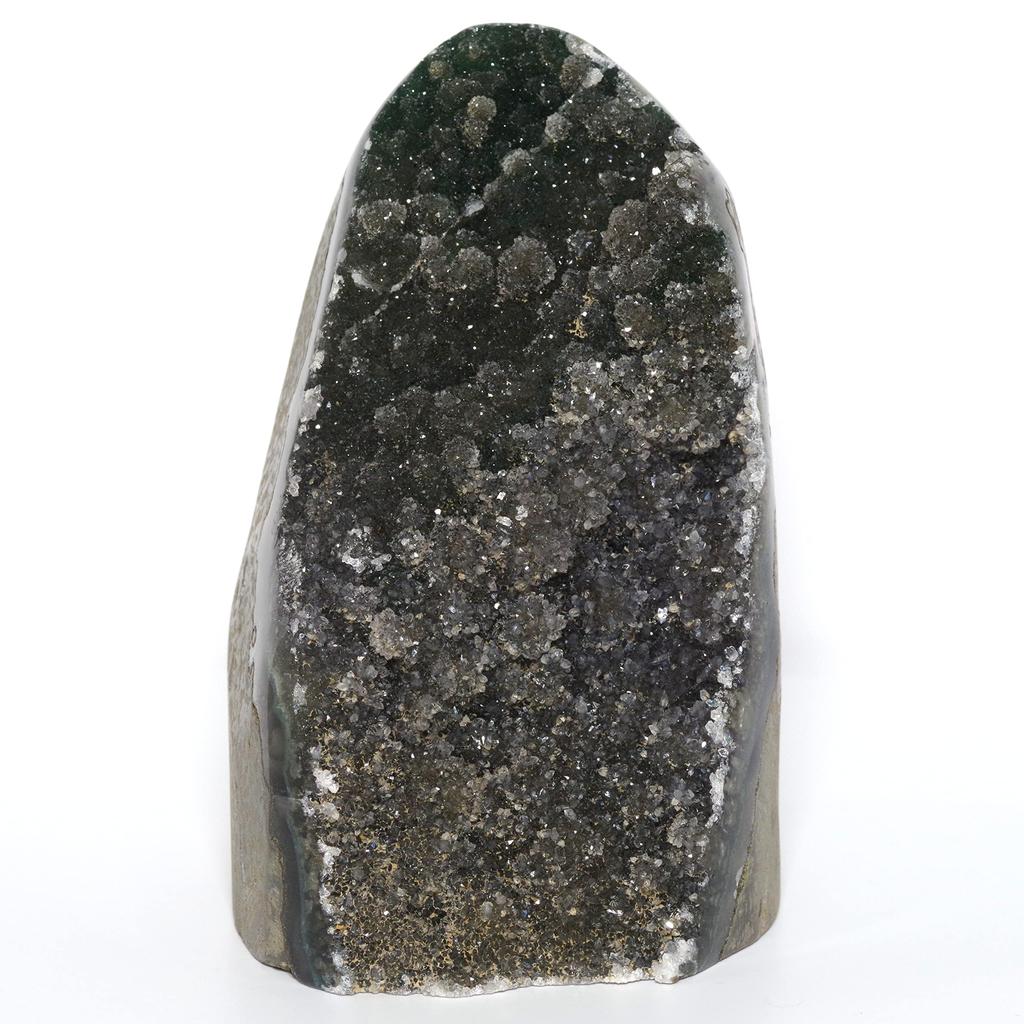 Stone Natural Mineral Crystal Quartz from of a [N2 Natural] Geode/druzy (quartz Geode) - Uruguay/crystal (2 "one Kind" Approx. 618g, 107x72x70mm)