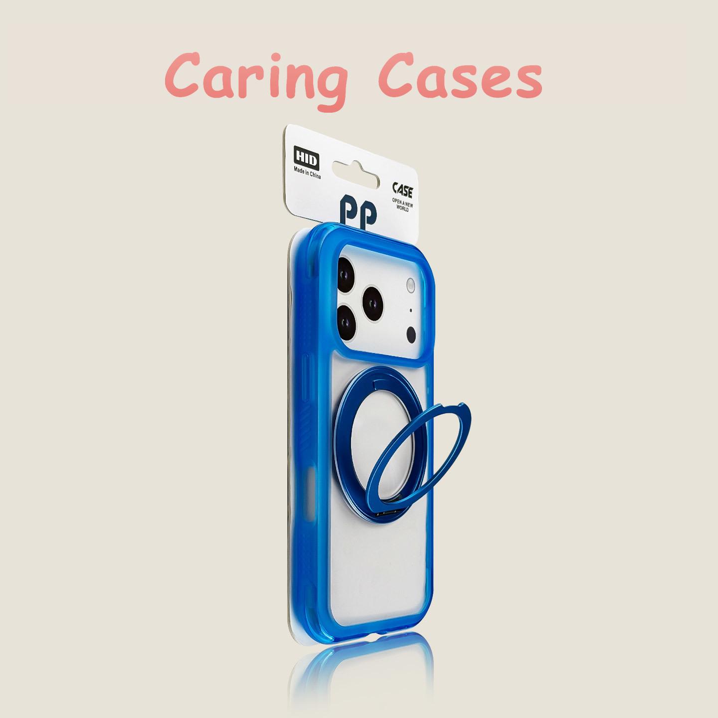 

For iPhone 17 Pro Max Case Shockproof Clear Acrylic Back Cover with Rotating Ring Holder compatible with iPhone 16 15 14 13 12 iPhone 15 Plus
