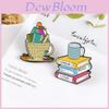 Creative Unique Alloy Book Brooch With Beautiful Enamel Finish For Stylish Accents