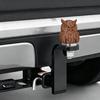 Capac de protecție antipraf pentru remorcă, Capac de protecție pentru cuplajul remorcii în formă de bufniță, Protector rezistent la intemperii pentru cârlig de remorcare pentru accesorii vehicule SUV Camionetă Rulotă Vehicul Off-Road