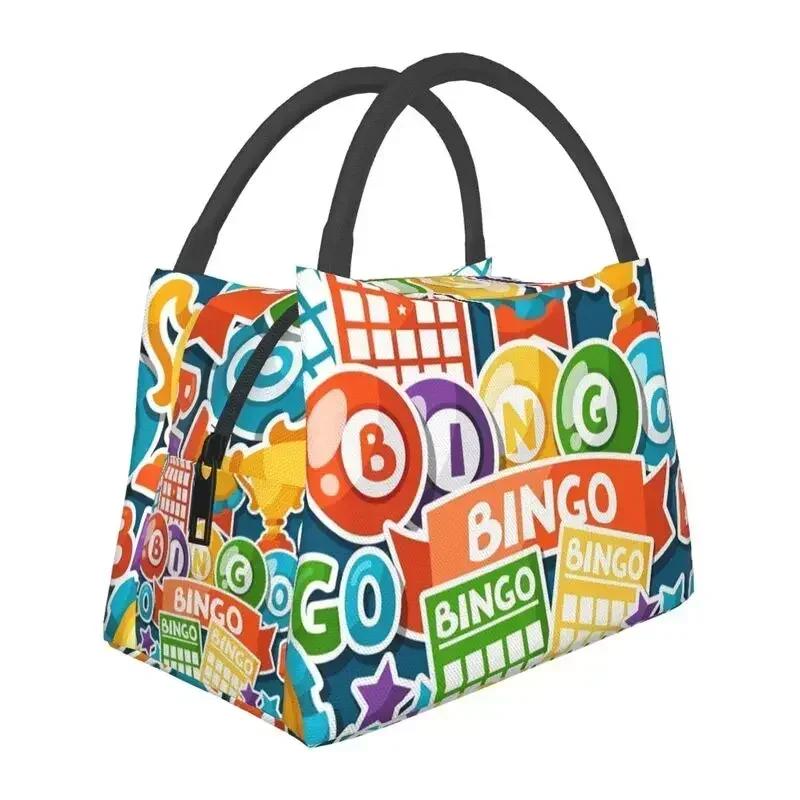 Best Play Bingo Game For Bingo Players Resuable Lunch Box Women Leakproof Cooler Thermal Food Insulated Lunch Bag lunchbag