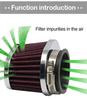 2PCS Motorcycle Air Filter Motocross Scooter Air Intake Cleaner 58MM-62MM Inlet