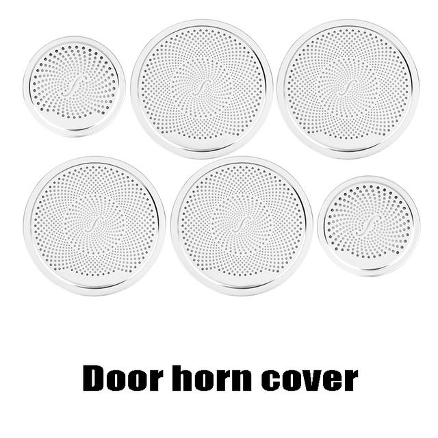 LHD RHD Auto Stereo Lautsprecher Tür Aufkleber Abdeckung Für BMW X5 E70 F15 2008-2018 Edelstahl Trim Auto styling Auto