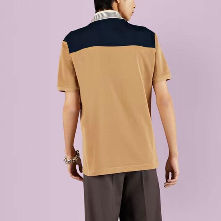 Gucci knitted contrast-trim polo shirt 727906-XJE8K-2094